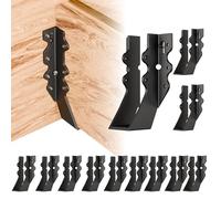 Black 2X6 Joist Hanger Heavy Duty 14 Gauge LU26 Black Face Mount Joist Hangers for Rafter Hurricane Ties Joist Hangers, Tie Brackets for Floor Deck and Ceiling Trusses -12 pk