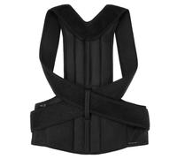 (black, 2XL) Lumbar Upper Lower Back Support Strap Belt Adjustable Posture Corrector Shoulder Relief Brace