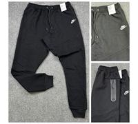 (BLACK, 2XL) Nike Mens Jogger Fleece Cotton Sports Track Pant