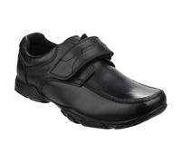 (Black, 3 (Adults')) Hush Puppies Freddy 2 Senior Leather Boys's Black Shoes