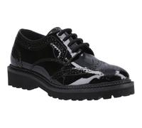 Hush Puppies Gabi Lace Up Leather Girls's Black Brogues - UK 3