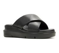 (Black, 3 (Adults')) Hush Puppies Uplift Leather Women's Black Sandals