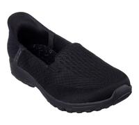(Black, 3 (Adults')) Skechers Reggae Fest 2.0 - Guiding Polyester Women's Black Trainers