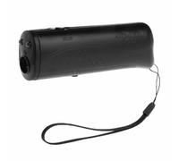 (Black) 3 In 1 Anti Barking Stop Bark Ultrasonic Pet Dog Repeller Training Device Pet Trainer With LED-PPT