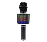 (Black) 3-in-1 Microphone Wireless bluetooth Speaker Recorder HIFI Noise Reduction TF Card Portable Professional K Songs Karaoke Singing Player