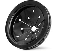 Black 3-Inch Garbage Disposal Splash Guard - Kitchen Sink Baffle Covers for Whirlaway, Waste King and GE Models - Rubber Drain Cover Disposal and Splash Protection