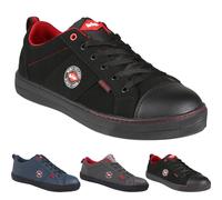 (Black, 3) Lee Cooper Workwear Unisex SB SRA Toe Cap Baseball Trainers Safety Work Shoes
