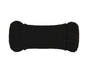 (black, 3 mm/ 250 m) vidaXL Braided Boat Rope Polyester Sturdy Yacht Cable Black/White Multi Sizes