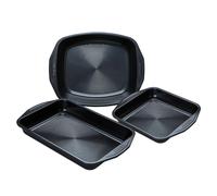 Black 3 Pack 'Ultimum' Dishwasher Safe Non Stick Roast & Bake Set Circulon Black One Size