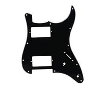 Black 3 Ply 11 Hole ABS Guitar Pickguard Scratchplate For HH 2 Humbucker