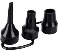 Black 3 Sizes Air Pump Replacement Nozzles, Inflatable Pump Nozzles Head, Plastic Pump Nozzles,Air Pump Inflator Adaptor Accessory for Partial Air Bed