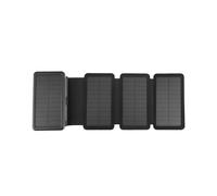 (Black 3 Solar Panel) Portable 20000mAh Solar Power Bank Folding Foldable Solar Panel Solar Charger External Battery Solar Powerbank For Mobile
