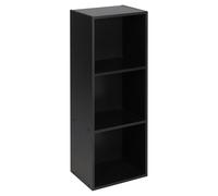 (Black, 3 Tier) URBN LIVING Wooden Bookcase Storage Shelf