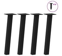 (black, 30 cm (40 mm)) vidaXL Coffee Table Legs 4 pcs Anthracite 30 cm Steel table leg