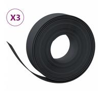 (black, 30 x 0.15 m) vidaXL Garden Edging Patio Lawn Edging Garden Border Rolls 5 pcs Polyethylene