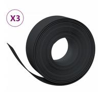(black, 30 x 0.2 m) vidaXL Garden Edging Patio Lawn Edging Garden Border Rolls 5 pcs Polyethylene