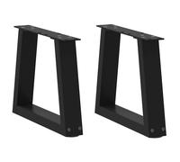 (black, 30 x (30-31.3) cm/ 2 pcs/ 1 piece) vidaXL Coffee Table Legs V-Shape Desk Legs Furniture Legs Bar Stand DIY Steel