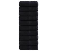 (black, 30 x 50 cm/ 10 pcs) vidaXL Premium Hand Towels Shower Bath Towel Cream 600 gsm 100% Cotton
