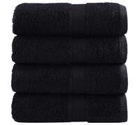 (black, 30 x 50 cm/ 4 pcs) vidaXL Premium Hand Towels Shower Bath Towel Cream 600 gsm 100% Cotton