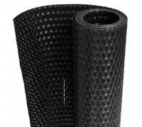 vidaXL Balcony Screen, Privacy Screen for Outdoor Garden, Weatherproof and UV Protection Fence Screen, Black 300x80 cm Poly Rattan