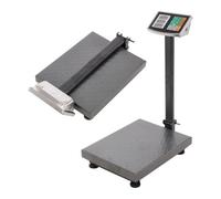 Black / 300Kg Folding Heavy Duty Digital Postal Parcel Platform Scales Shipping Weighing