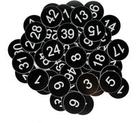 (Black, 301-500) Plastic Number Tags Engraved Numbered Tags Id Tags Key Tags Without Hole S2024123012376