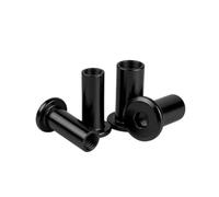 Black 304 Stainless Steel Hex Socket Insert Nut M2-M6 | Large flat rivet nut sleeve,furniture threaded insert connector for assembly(M6x35mm(10pcs))