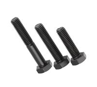 Black 304 Stainless Steel Hexagon Bolts Hex Head Cap Screws M4 M5 M6 M8 M10 M12 (50,M5 x 0.8 x 45mm)