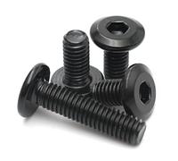 Black 304 Stainless Steel M3 M4 M5 M6 M8 Hexagon Hex Socket Hypotenuse Flat Head Screw Bolt 55Mm M8 (10pcs)