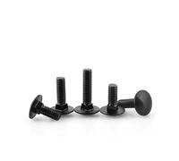 Black 304 Stainless Steel M3 M4 M5 M6 M8 M10 M12 Carriage Bolts Truss Round Head Square Neck Screws Coach Bolt(M12x35mm 1pc)