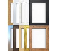 Black 30x30cm Photo Picture Poster Frame - Wide Range, 38mm Flat, Wall Hang