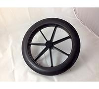 Black 315mm Rear Wheel & Tyre for NHS Style Wheelchair 12 1/2"