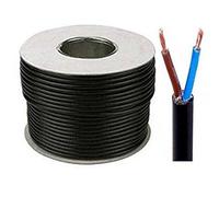 Black 3182Y 2 Core 1mm 10 Amp PVC Flexible Cable Cut To Length Flex (100 Meters)