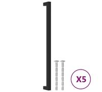 vidaXL Cabinet Handles 5 pcs Black 320 mm Stainless Steel