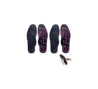 (Black, 35-40) Acupressure Therapy Insoles Magnet Therapy Massage Insole