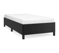 vidaXL Bed Frame without Mattress Black 90x190 cm Single Single Faux Leather