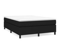 vidaXL Box Spring Bed Frame Black 135x190 cm 4FT6 Double Fabric, Black
