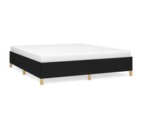 vidaXL Bed Frame Black 180x200 cm 6FT Super King Fabric, Black