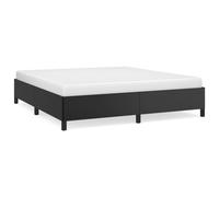 vidaXL Bed Frame Black 180x200 cm 6FT Super King Faux Leather (349876), Black