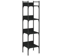 (black, 35 x 30 x 138.5 cm) vidaXL Bookshelf Bookcase Storage Cabinet Shelving Unit Rack Engineered Wood