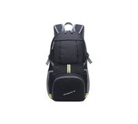(Black) 35L Folding Backpack Waterproof Handbag Ultralight 350g With Reflective Strip