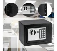 (Black(35x25x25cm)) Safe Box Steel Construction Digital Safety Security Box with Keys for Home Office Hotel Money Jewelry Cash Storage Box