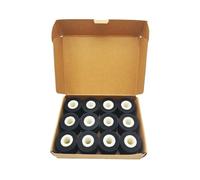Black 36x16mm 36x32mm 36x36mm 36x40mm 36x35mm 40x40mm Hot Stamp Coder Ink Roll for 380 Coding Sealing Machine Tool DIY(12pcs 36 x 40mm)