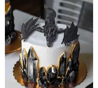 Black 3D Printed Dragon Home Decor Home Office Decor for Birthday Party