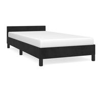 vidaXL Bed Frame without Mattress Black 90x190cm Single Velvet