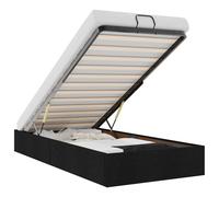 (black, 3ft single) vidaXL Ottoman Bed Frame without Mattress Bed Base Mattress Foundation Fabric