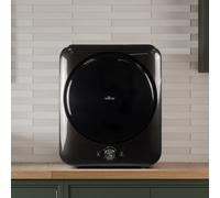 Willow W3TDB Compact 3kg Vented Tabletop Tumble Dryer with 8 Programmes, Portable Front Loading Dryer for Flats & Small Spaces - Black