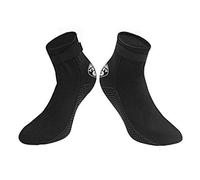 Black 3mm Diving Socks Non-Slip Water Shoes Quick Dry Sports Aqua Shoes Outdoor Waterproof Swim Shoes Snorkeling Beach Shoes Boots Anti-Leak Soft Dive Boots Stretchy Wetsuit Socks Surfing Sock