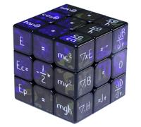 (Black) 3x3x3 Magic Cube Puzzle Toy Math Brain Training Speed Magic Cube Early Learning Educational Toys for Children Gifts