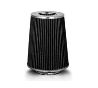 BLACK 4" 102 mm Inlet Truck Cold Air Cone Replacement Performance Washable Clamp-On Dry Air Filter (8" Tall)